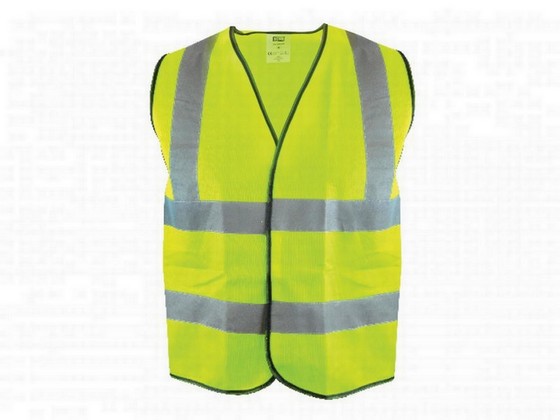 SCAN SCAWWHVW HI-VIS WAISTCOAT YELLOW LARGE SCAHVWL