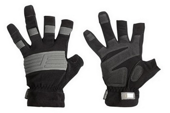 Snickers Open Finger Gloves Black / Grey 9520 0418 Extra Large