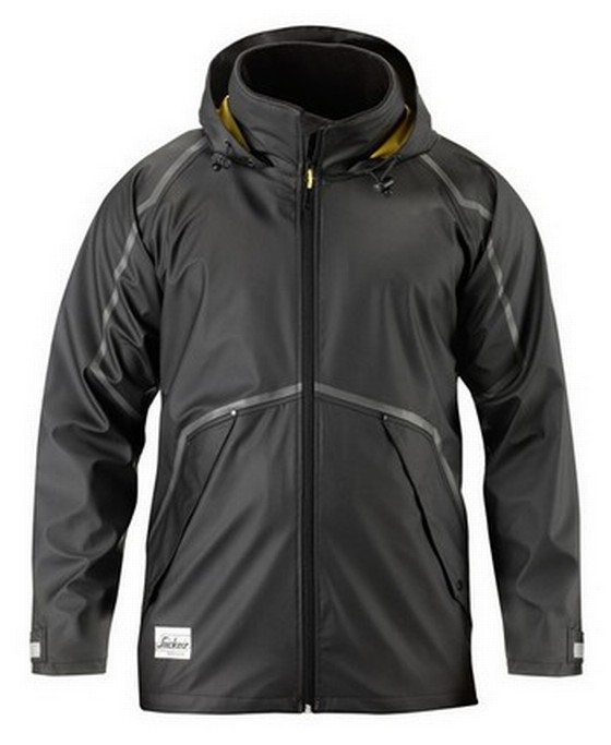 Snickers PU Rain Jacket Black 9338 0406 Extra Large