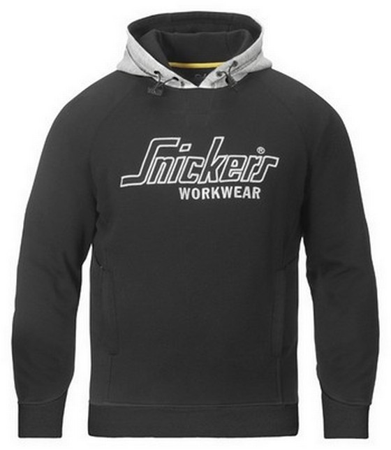 Snickers Sweatshirt Hoodie Black / Grey 2808 0418 Medium