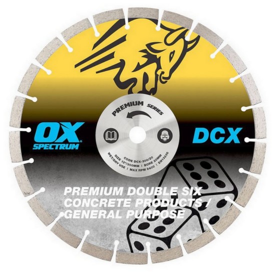 SPECTRUM DCX115/22 DOUBLE SIX PLUS GENERAL PURPOSE DIAMOND BLADE 115MM