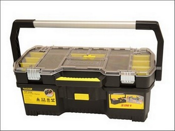 STANLEY 197514 24" HEAVY DUTY TOOLBOX WITH TOTE TRAY