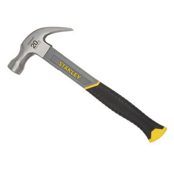 STANLEY STA051310 FIBREGLASS SHAFT CURVED CLAW HAMMER 20oz