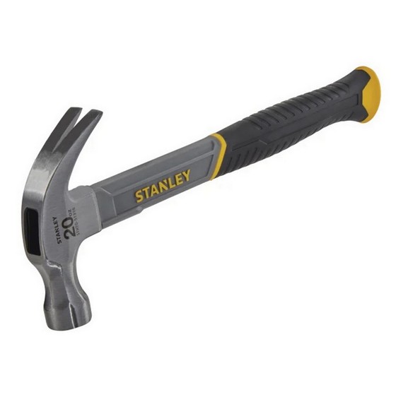STANLEY STA051310 FIBREGLASS SHAFT CURVED CLAW HAMMER 20oz