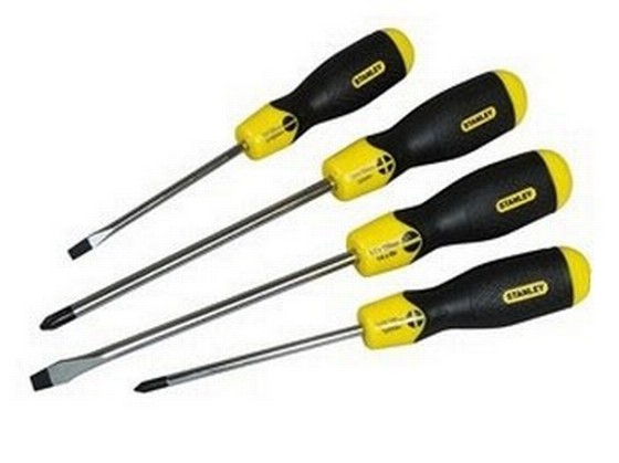 Stanley STA065013 Cushion Grip Screwdriver Set Par/Flared /Phillips 4pce
