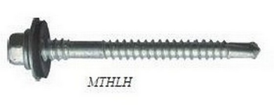 TEK SCREWS HIGH THREAD STEEL WITH 19mm WASHERS 5.5/6.3X105mm BOX OF 100