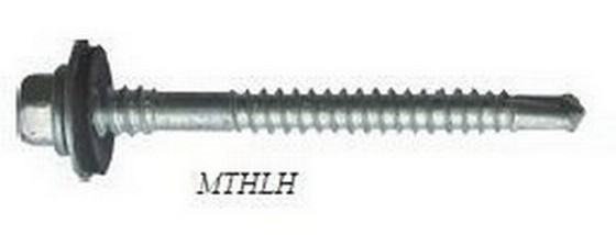 TEK SCREWS HIGH THREAD STEEL WITH 19mm WASHERS 5.5/6.3X85mm BOX OF 100