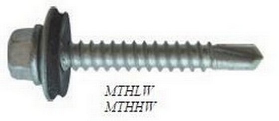 TEK SCREWS SHEET TO STEEL WITH 16mm WASHERS 5.5X25mm BOX OF 100