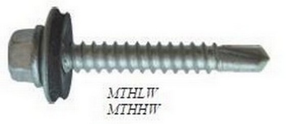 TEK SCREWS SHEET TO STEEL WITH 16mm WASHERS 5.5X32mm BOX OF 100