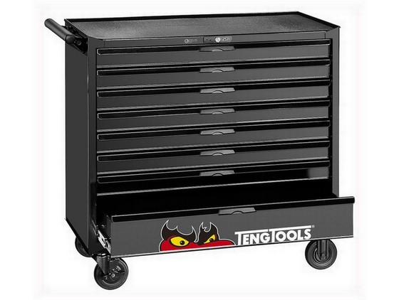 Teng TCW208NBK1 Tool Box Roller Cabinet 37&quot; 8 Draw