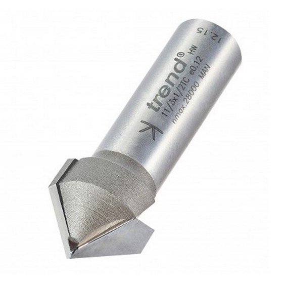 TREND 11/3X1/2TC CHAMFER V GROOVE CUTTER 45 DEGREES