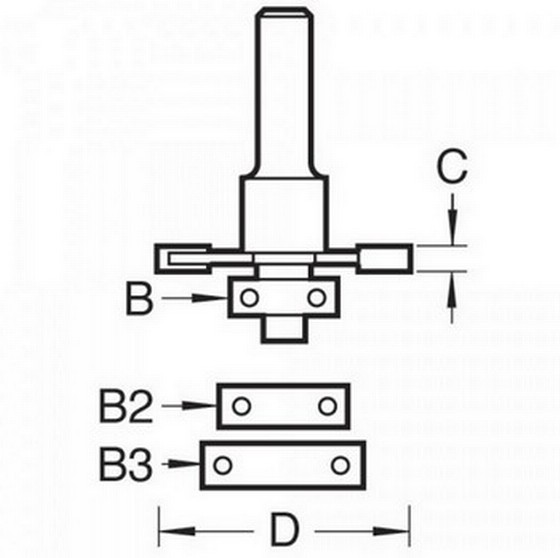 TREND 152X1/2TC TCT BISCUIT JOINTER SET 1/2" SHANK