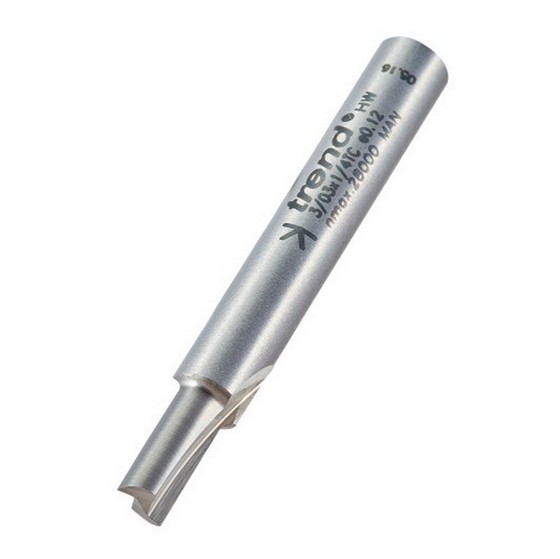 TREND 3/03X1/4TC TWO FLUTE CUTTER 4.5MM DIAMETER