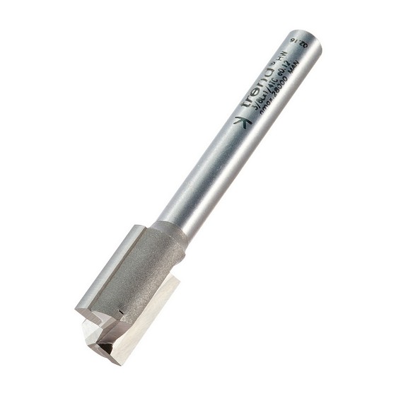 TREND 3/8LX1/4TC TWO FLUTE CUTTER 1/4 INCH SHANK 12MM DIAMETER X 19MM