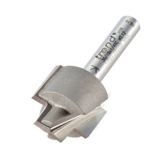 TREND 36/19X1/4TC REBATER RECESSING CUTTER 19MM DIAMETER