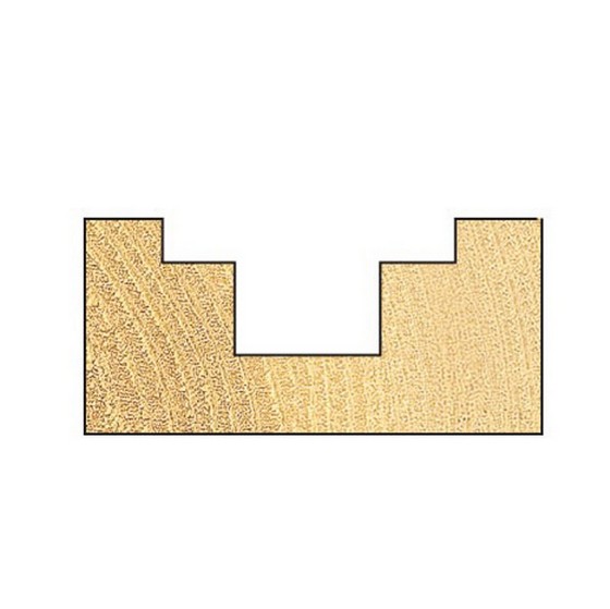 TREND 36/19X1/4TC REBATER RECESSING CUTTER 19MM DIAMETER