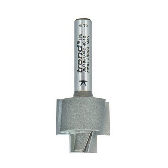 TREND 36/19X1/4TC REBATER RECESSING CUTTER 19MM DIAMETER
