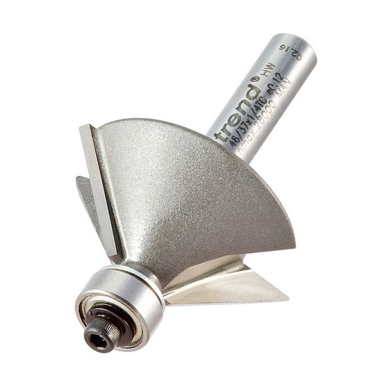 TREND 46/37X1/4TC B/GUIDED CHAMFER CUTTER 45 DEGREES