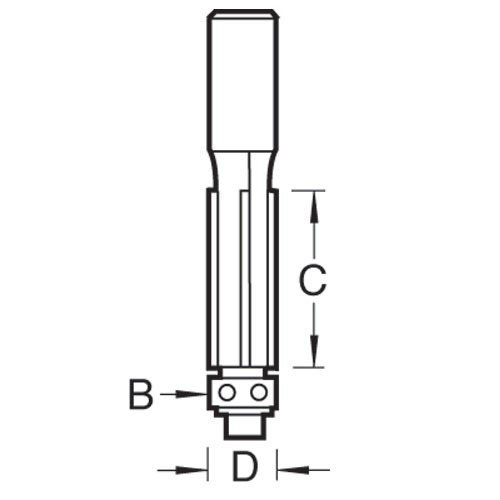 TREND 46/84X1/2TC TRIMMING CUTTER 12.7 MM DIAMETER