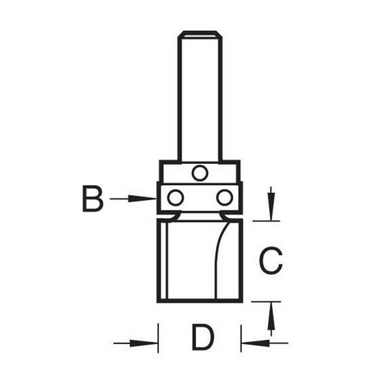 TREND 46/913X1/4TC GUIDED PROFILER 12.7MM DIA X 12.7 CUT