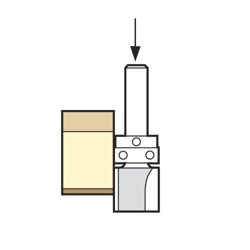 TREND 46/92X1/4TC GUIDED PROFILER 15.9MM DIAX19MMCUTM