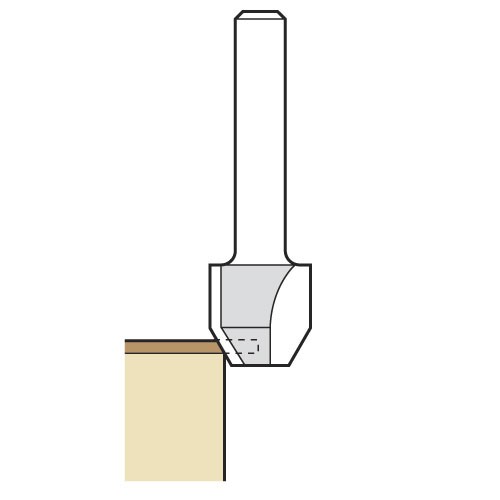 TREND 47/7X1/4TC COMBI TRIMMER CUTTER 12.7 MM DIAMETER C1=9 C2=4MM LENGTH