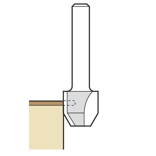 TREND 47/7X1/4TC COMBI TRIMMER CUTTER 12.7 MM DIAMETER C1=9 C2=4MM LENGTH