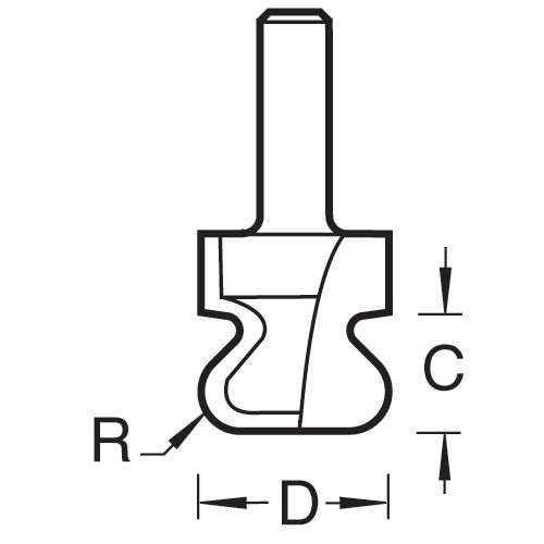 TREND 84/95X1/2TC DRAWER PULL CUTTER