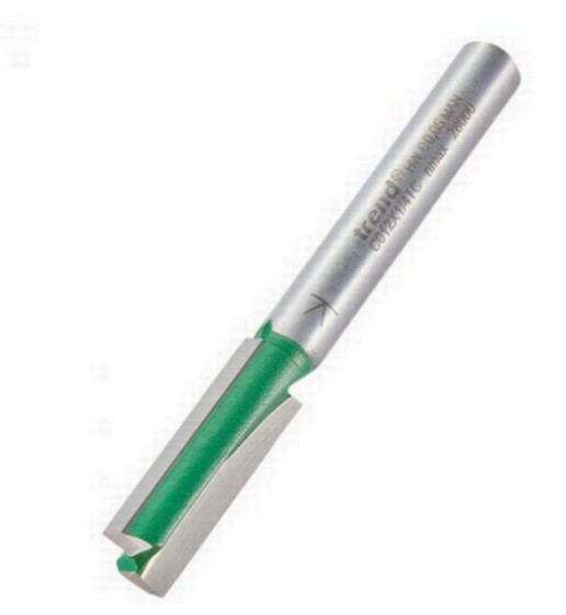 TREND C012X1/4TC TWO FLUTE CUTTER 7.9MM DIAMETER