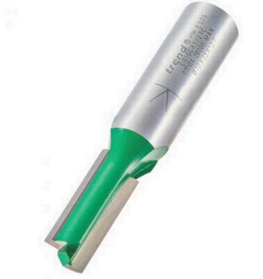 TREND C016CX1/2TC TWO FLUTE CUTTER 10MM DIAMETER