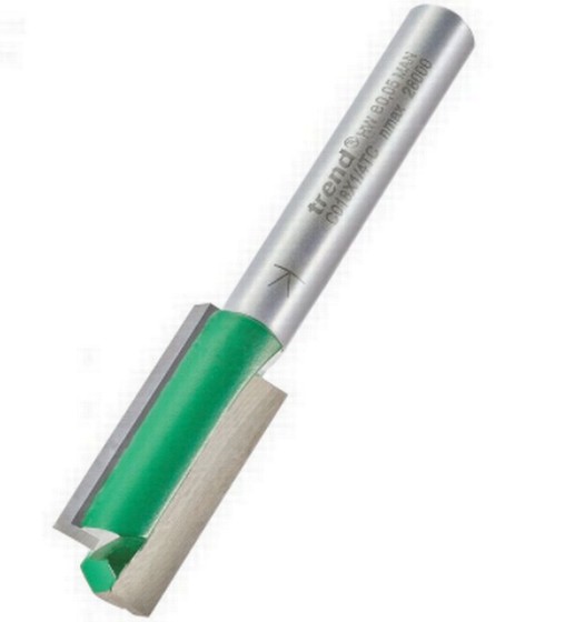 TREND C018X1/4TC TWO FLUTE CUTTER 11.1MM DIAMETER