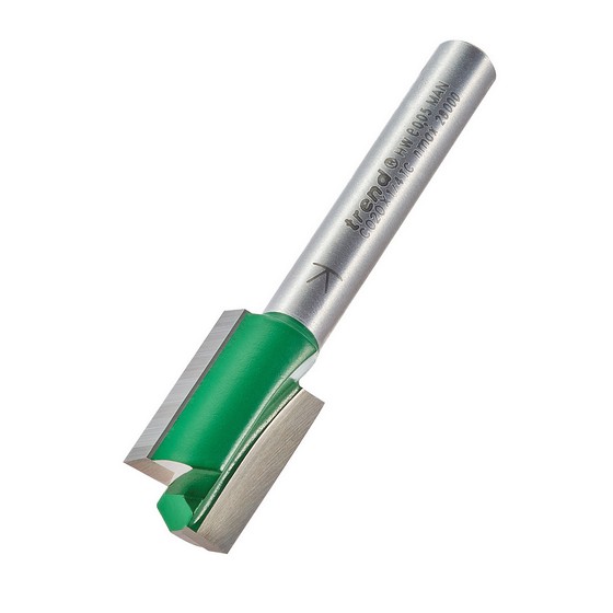 TREND C020X1/4TC TWO FLUTE 12.7MM DIA X 19.1MM CUT