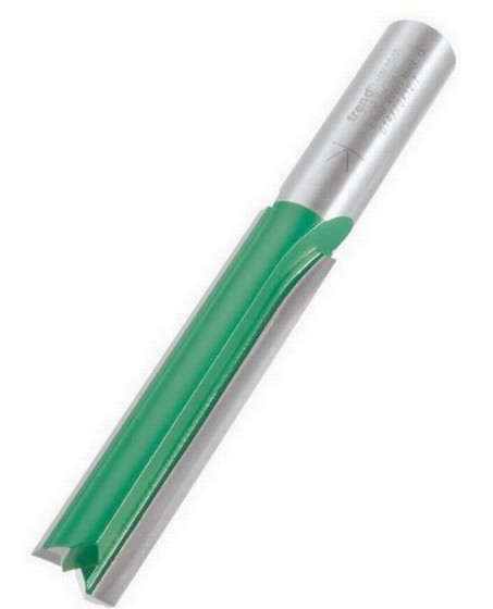 TREND C023DX1/2TC CRAFTPRO 1/2 IN SHANK TWO FLUTE STRAIGHT CUTTER 14MM X 70MM