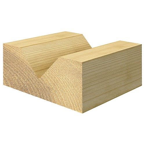 TREND C044X1/4TC CHAMFER V GROOV CUTTER 45 DEGREES X 12.7MM DIA