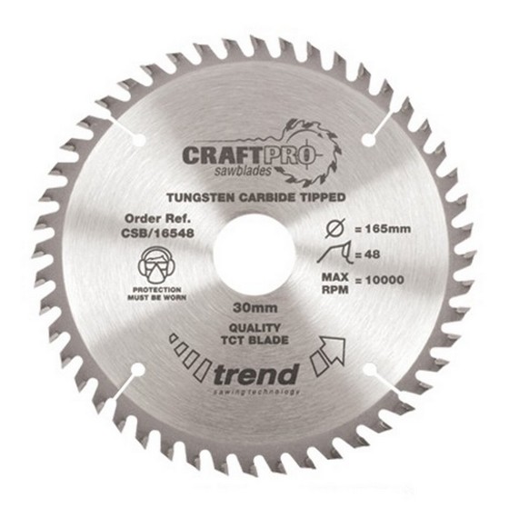 TREND CSB/23540 MEDIUM FINISH TCT CIRCULAR SAW BLADE 235MM X 40T X 30MM