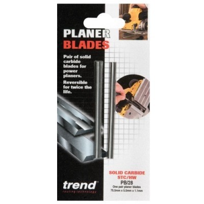 TREND PB/25 SOLID CARBIDE PLANER BLADES 5.9X80.5MM 