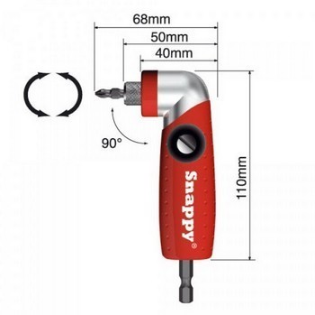 TREND SNAP/ASA/2 SNAPPY ANGLE SCREWDRIVER DRILL ATTACHMENT