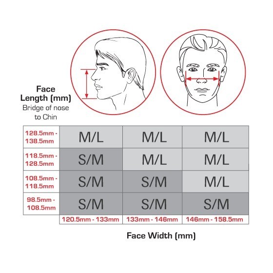 TREND STEALTH/ML STEALTH MASK MEDIUM / LARGE