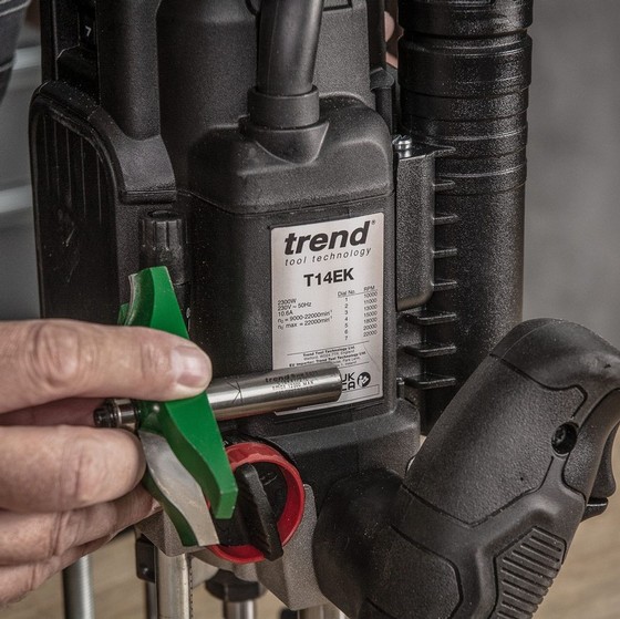 TREND T14EK 1/2 INCH VARIABLE SPEED WORKSHOP ROUTER 240V