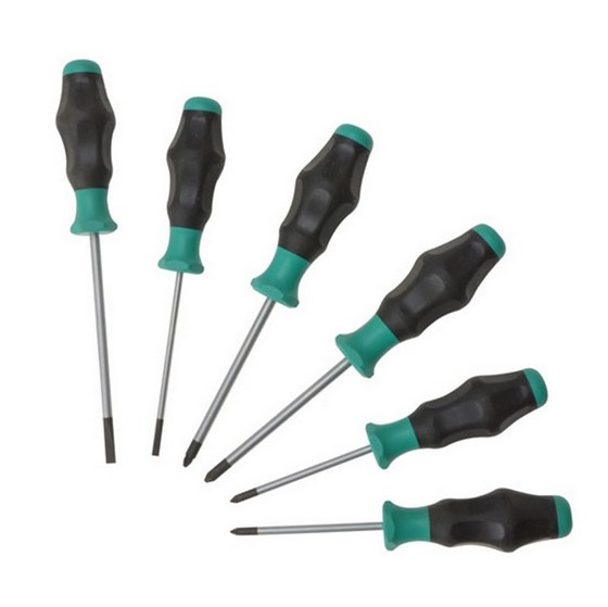 Wera 6 Piece Kraftform Comfort Screwdriver Set Anglia Tool Centre