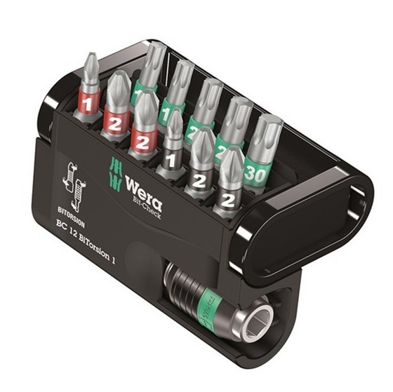 Wera Wer057420 12 Piece Assorted Bitorsion Screw Driver Bit Set
