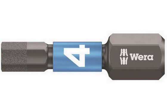 WERA WER057604 IMPAKTOR HEX-PLUS INSERT BITS 4 X 25MM (PACK OF 10)