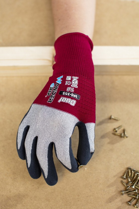 WONDER GRIP DUAL LATEX PALM PRECISION GLOVES EXTRA LARGE WG355101