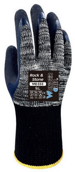 WONDER GRIP ROCK&STONE LATEX PALM THERMAL GLOVES LARGE WG333091
