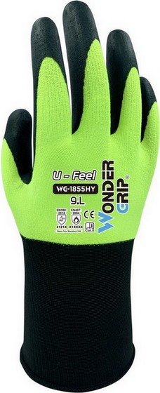 WONDER GRIP TOUCHSCREEN NITRILE HIGH-VIS GLOVES EXTRA LARGE WG1855HY101